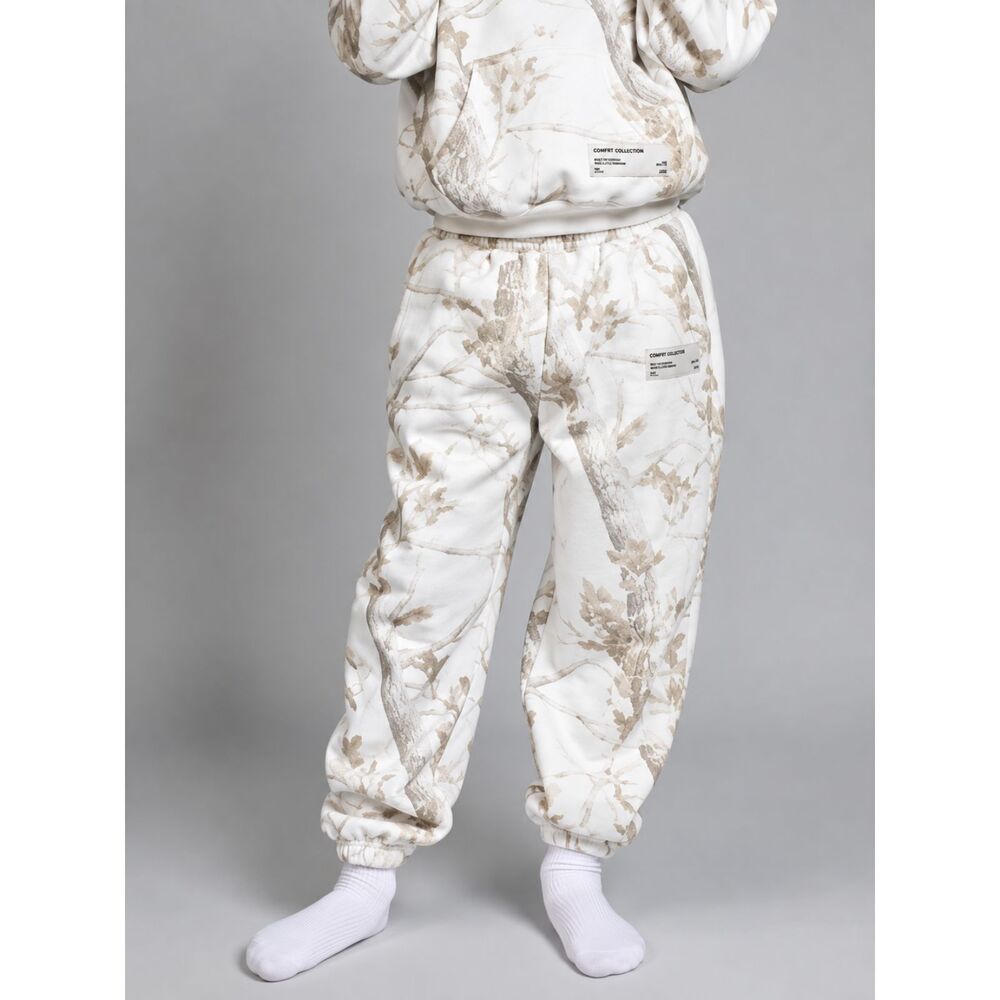 Comfrt Kids XL White Oak Camo Sweatpants Oversized Fleece Joggers Youth